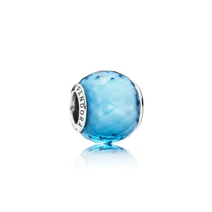 (image for) PANDORA Sky Blue Geometric Facets Charm - 791722NBS