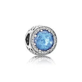 PANDORA Sky Blue Radiant Hearts Charm - 791725NBS PANDORA Sky Blue Radiant Hearts Charm - 791725NBS
