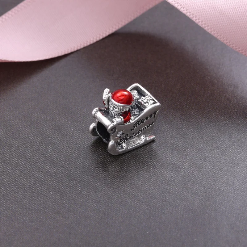 (image for) PANDORA Sleighing Santa Charm - 792004cz - View 3