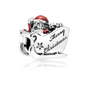 (image for) PANDORA Sleighing Santa Charm - 792004cz