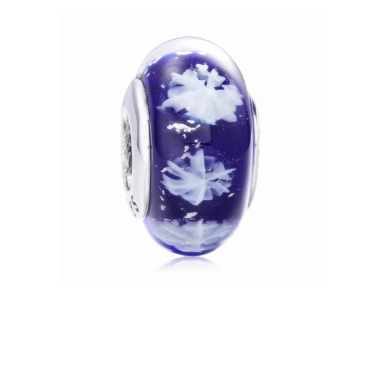 (image for) PANDORA Snowflake Glass Murano Charm - PL00046-1 - Product Image