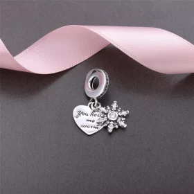 PANDORA Snowflake Heart Pendant Charm - 792012CZ PANDORA Snowflake Heart Pendant Charm - 792012CZ