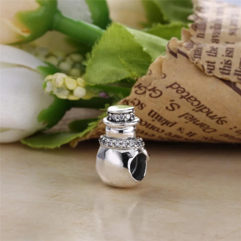 (image for) PANDORA Snowman Charm, Clear CZ - 792001CZ - View 4