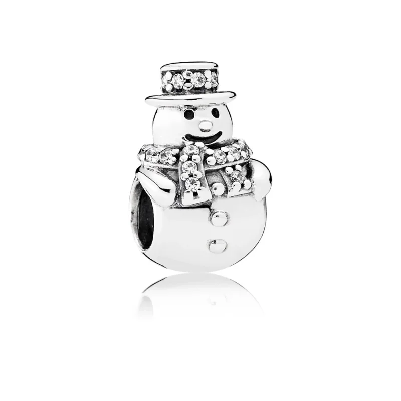 (image for) PANDORA Snowman Charm, Clear CZ - 792001CZ - Product Image