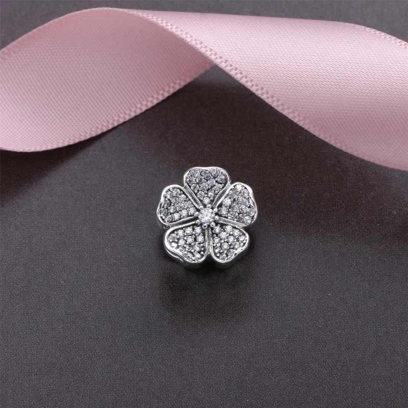 (image for) PANDORA Sparkling Apple Blossom Charm - 791831NBP - View 2