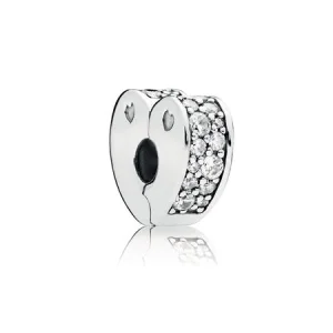 (image for) PANDORA Sparkling Arcs of Love Clip, Clear CZ - 797020CZ