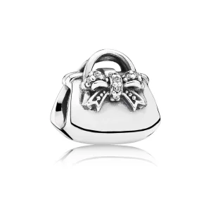 (image for) PANDORA Sparkling Handbag Charm, Clear CZ - 791534CZ