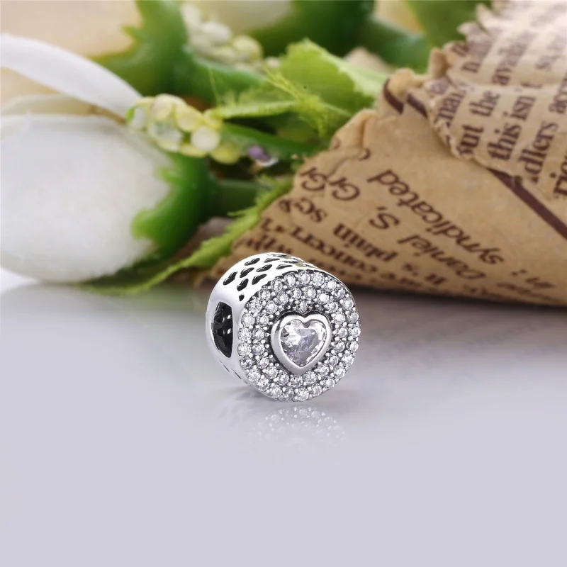 (image for) PANDORA Sparkling Heart Charm - PX00190-1 - View 2