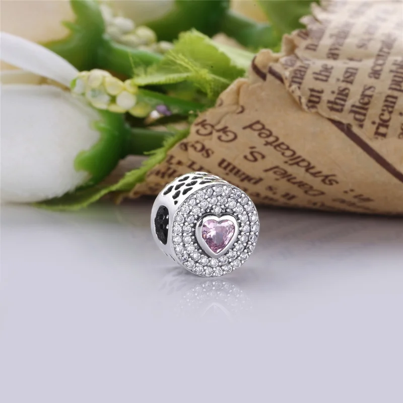(image for) PANDORA Sparkling Heart Charm - PX00190-1 - View 3
