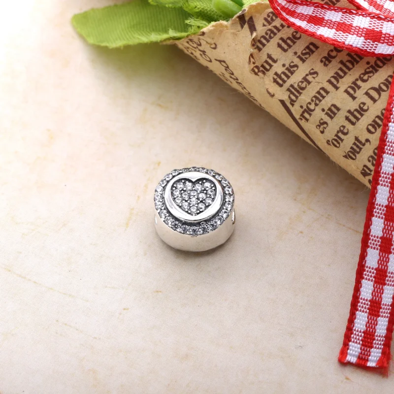 (image for) PANDORA Sparkling Heart Charm - PX00242-1B - View 2