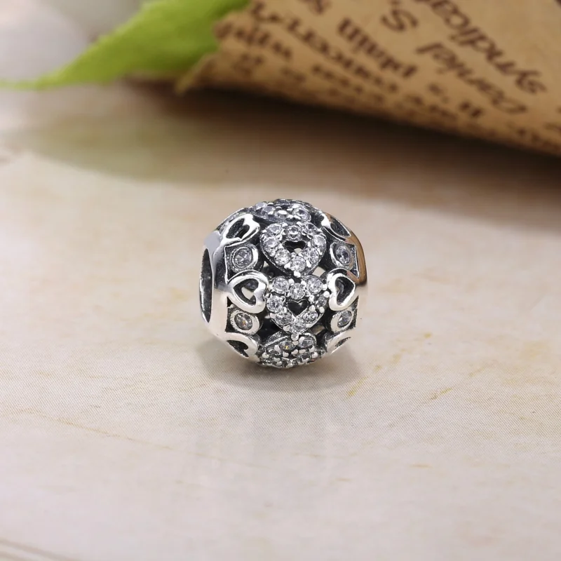 (image for) PANDORA Sparkling Heart Charm - PX00276-1 - View 3