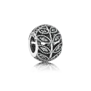 (image for) PANDORA Sparkling Leaves Openwork Charm - 791380CZ