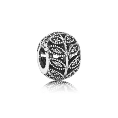 PANDORA Sparkling Leaves Openwork Charm - 791380CZ