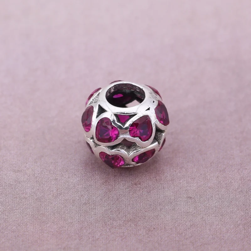 (image for) PANDORA Sparkling Openwork Heart Charm - 791250CZS - View 3