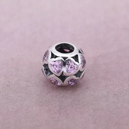PANDORA Sparkling Openwork Heart Charm - 791250CZS