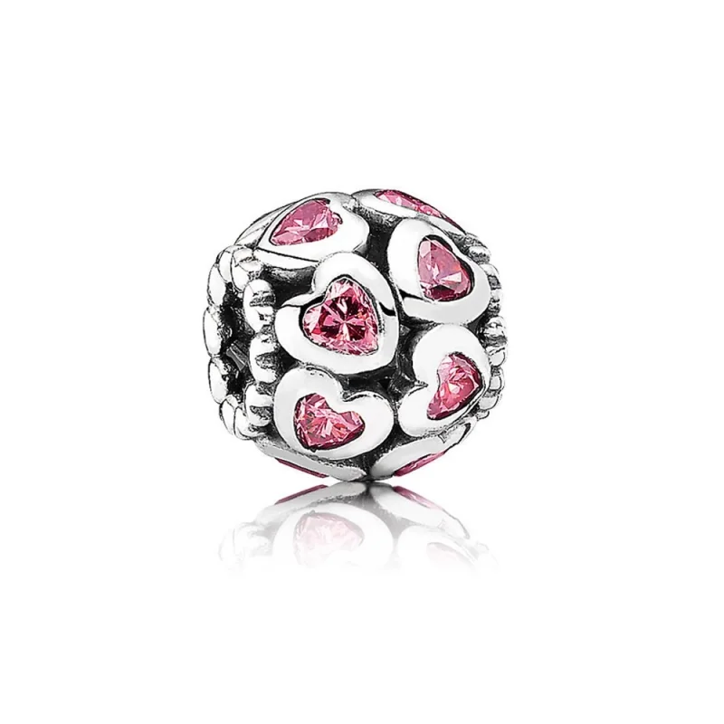 (image for) PANDORA Sparkling Openwork Heart Charm - 791250CZS - Product Image