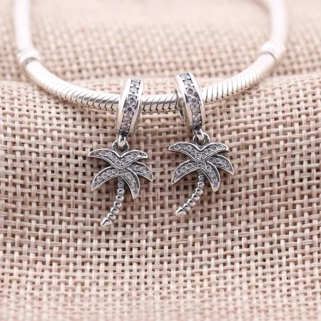 PANDORA Sparkling Palm Tree Pendant Charm - 791540CZ