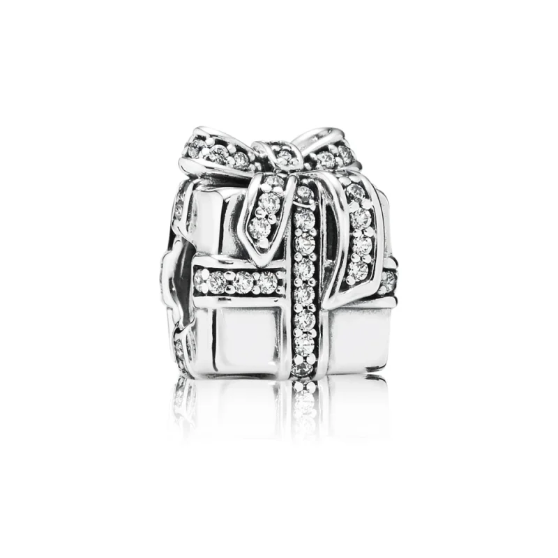 (image for) PANDORA Sparkling Present Charm - 791400CZ - Product Image