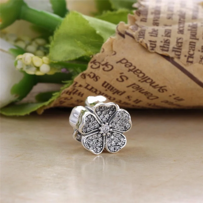 (image for) PANDORA Sparkling Primrose Charm - 791481PCZA - View 2