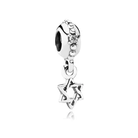 PANDORA Star of David Dangle, Clear CZ - 791167CZ
