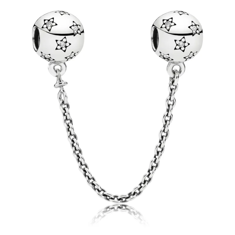 (image for) PANDORA Star Silver Safety Chain - 791782CZ - Product Image