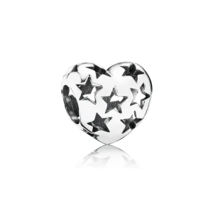 (image for) PANDORA Starry Heart Openwork Charm - 791393