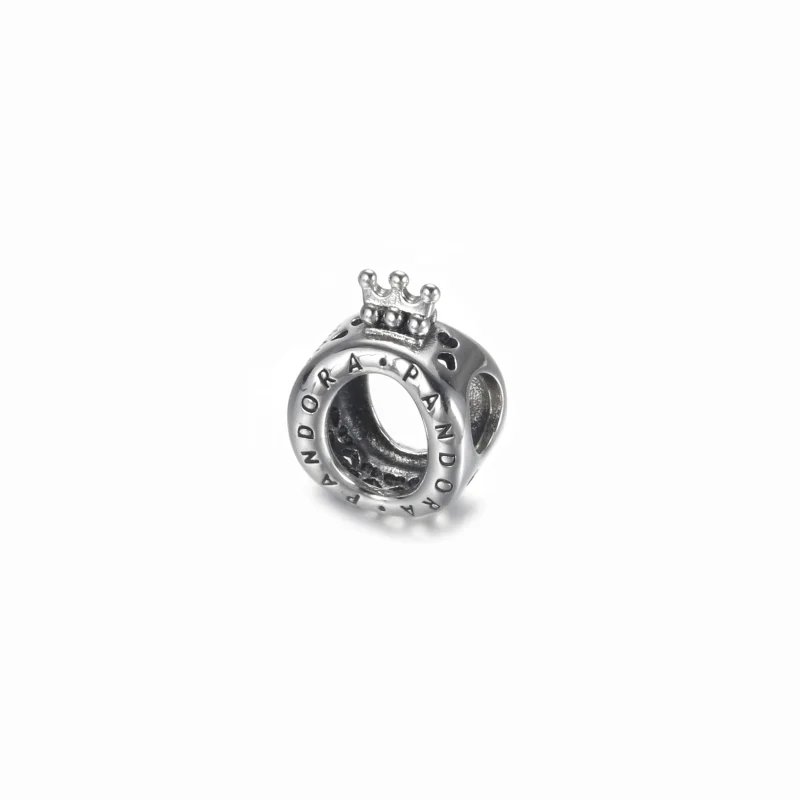 (image for) PANDORA Sterling Silver "O" Crown Charm - 797401 - View 2