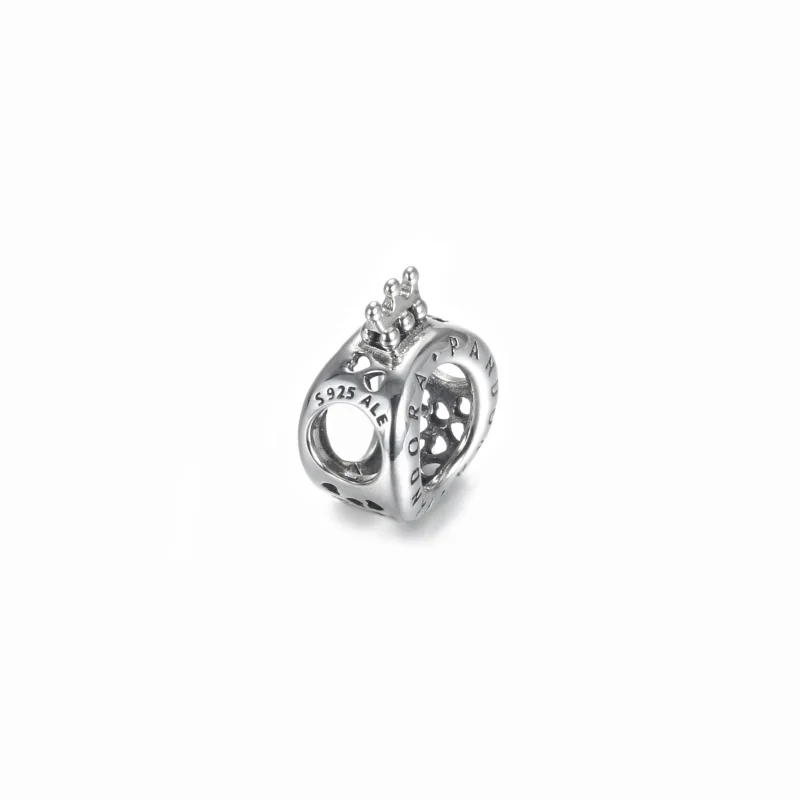 (image for) PANDORA Sterling Silver "O" Crown Charm - 797401 - View 5