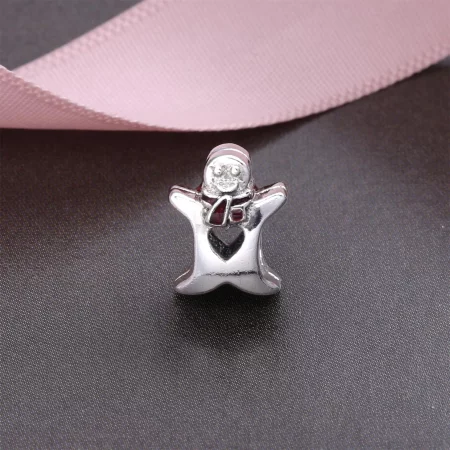 PANDORA Sweet Gingerbread Man Charm Clip - 792002EN07