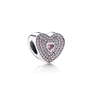 (image for) PANDORA Sweet Heart Charm - 791555CZS