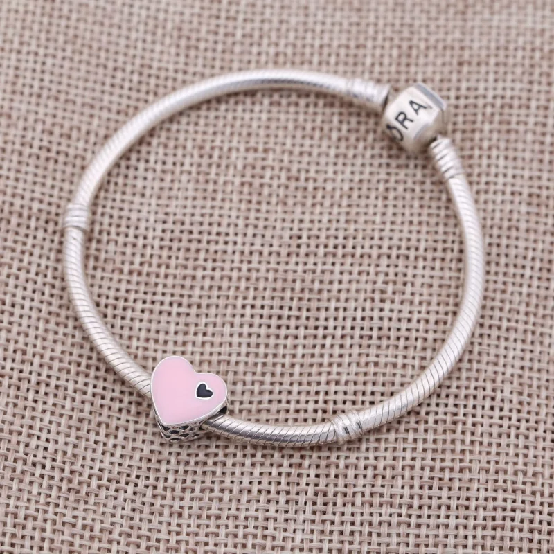 (image for) PANDORA Sweet Love Heart Charm - 791812EN40 - View 2