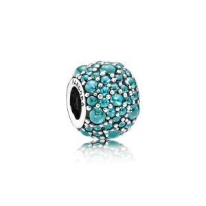 (image for) PANDORA Teal Shimmering Droplets Charm - 791755mcz