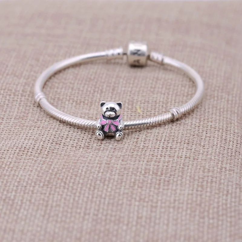 (image for) PANDORA Teddy Bear Charm - 791124EN24 - View 2