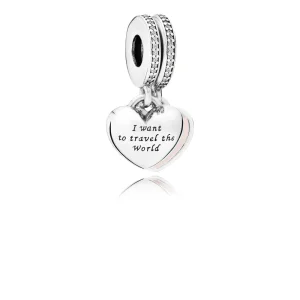 (image for) PANDORA Travel Together Forever Pendant Charm - 791717CZ