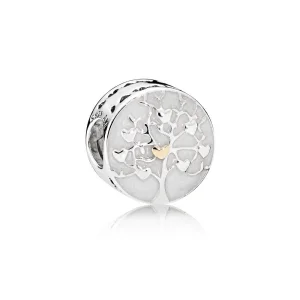 (image for) PANDORA Tree of Hearts Silver Enamel Charm - 792106EN23