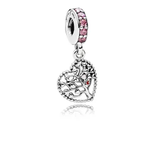 PANDORA Tree of Love Dangle Charm, Mixed Enamel Multi-Colored CZ - 796592CZSMX (image for) PANDORA Tree of Love Dangle Charm, Mixed Enamel Multi-Colored CZ - 796592CZSMX