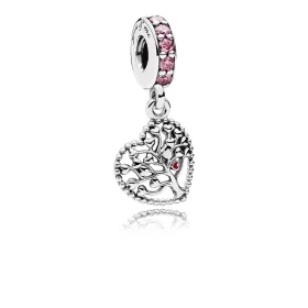 PANDORA Tree of Love Dangle Charm, Mixed Enamel Multi-Colored CZ - 796592CZSMX PANDORA Tree of Love Dangle Charm, Mixed Enamel Multi-Colored CZ - 796592CZSMX