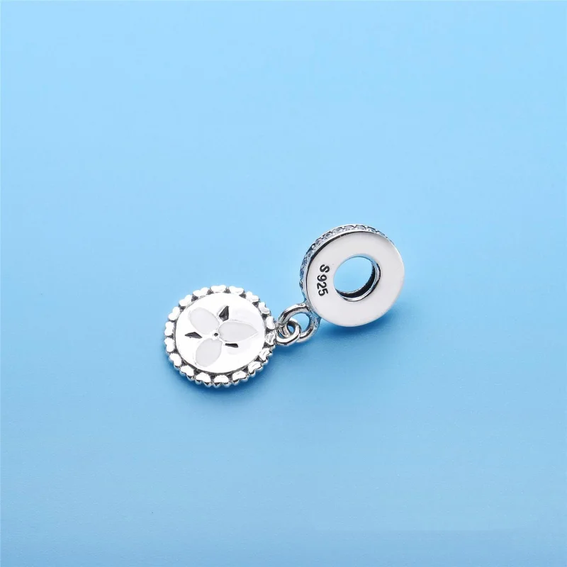 (image for) PANDORA Trillium Flower Dangle Charm - ENG792018_10 - View 3