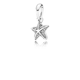 PANDORA Tropical Starfish, Clear CZ Pendant Charm - 390403CZ PANDORA Tropical Starfish, Clear CZ Pendant Charm - 390403CZ