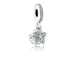 (image for) PANDORA Tropical Starfish & Seashell Pendant Charm - 792076CZF
