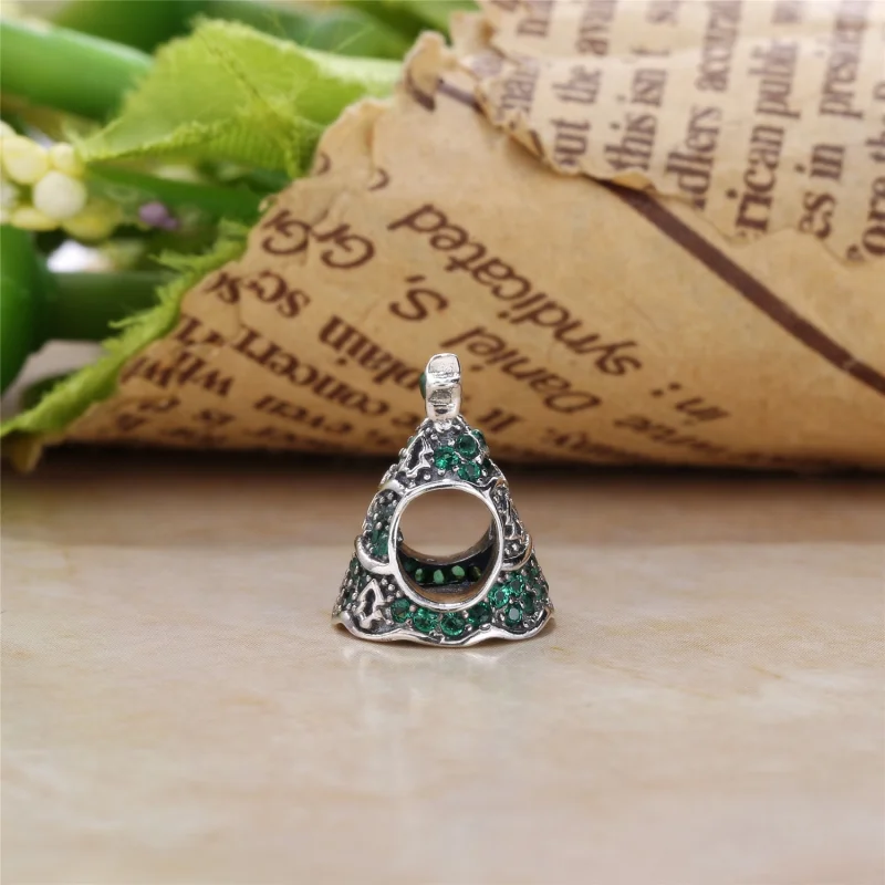 (image for) PANDORA Twinkling Christmas Tree Charm - 791765CZ - View 5