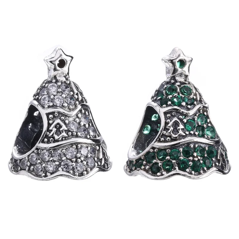 (image for) PANDORA Twinkling Christmas Tree Charm - 791765CZ - View 6
