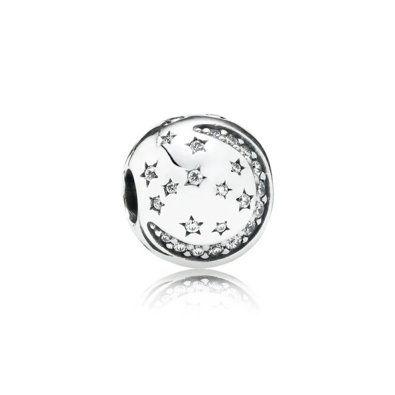 (image for) PANDORA Twinkling Night Clip - 791386CZ - Product Image