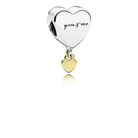 PANDORA Two Hearts Dangle Charm - 796558 PANDORA Two Hearts Dangle Charm - 796558