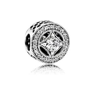 PANDORA Vintage Allure Openwork Charm - 791970CZ (image for) PANDORA Vintage Allure Openwork Charm - 791970CZ
