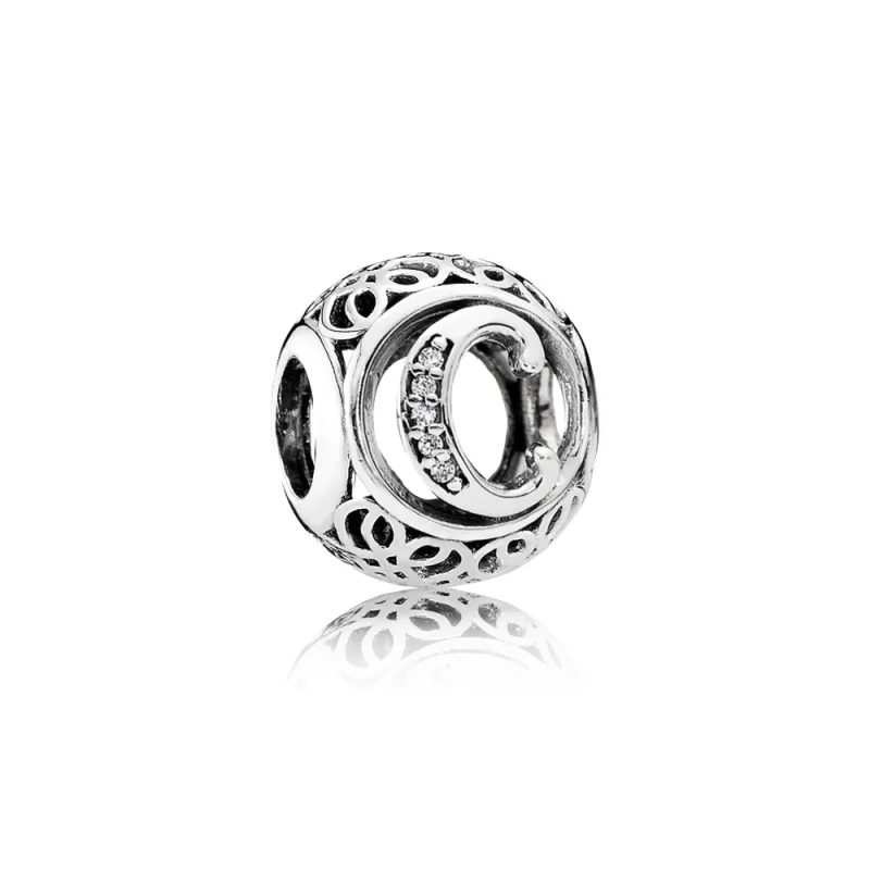 (image for) PANDORA Vintage Letter C Charm - 791847cz - Product Image