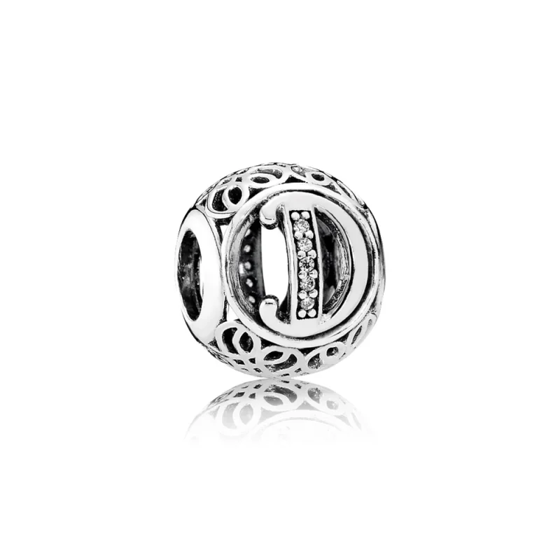 (image for) PANDORA Vintage Letter D Charm - 791848cz - Product Image