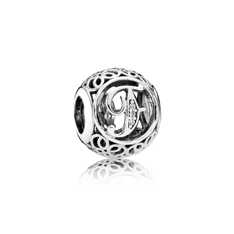 (image for) PANDORA Vintage Letter F Charm - 791850cz - Product Image