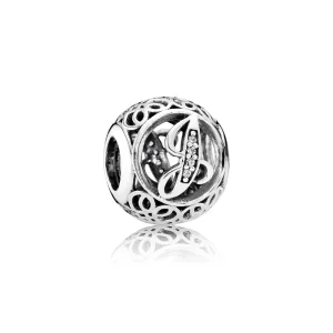 (image for) PANDORA Vintage Letter J Charm - 791854cz
