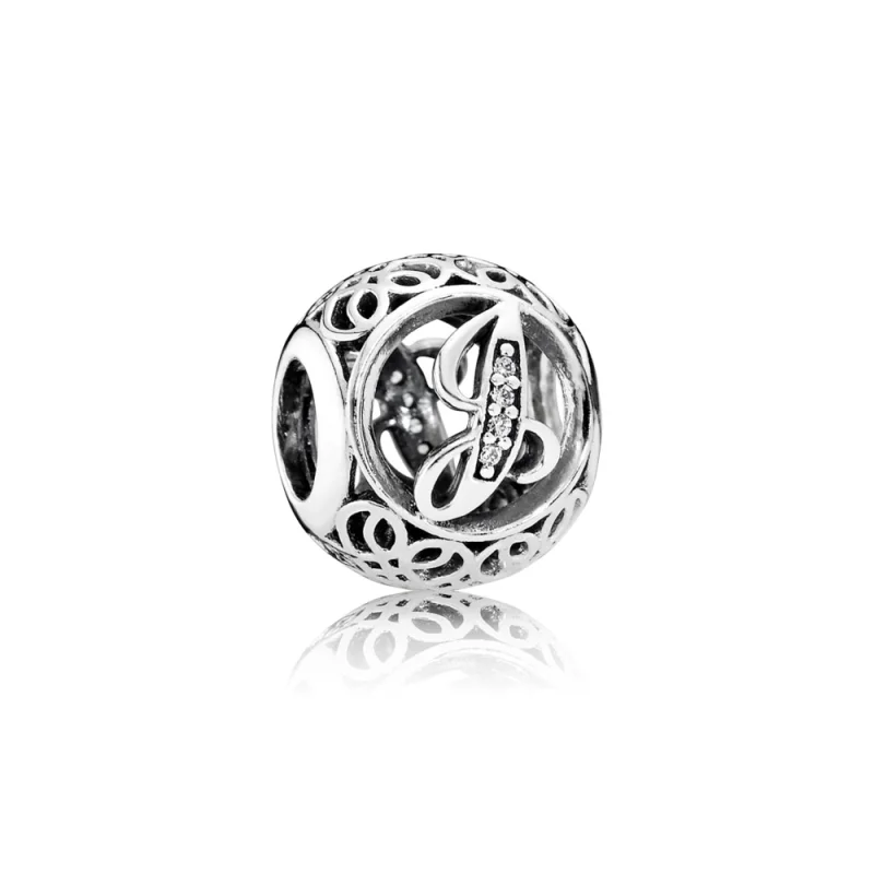(image for) PANDORA Vintage Letter J Charm - 791854cz - Product Image